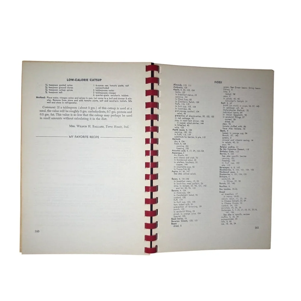 Vintage A Cookbook for Diabetics American Diabetes Association Spiral Book